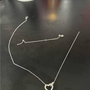 Swarovski Silver Heart Pendant Necklace